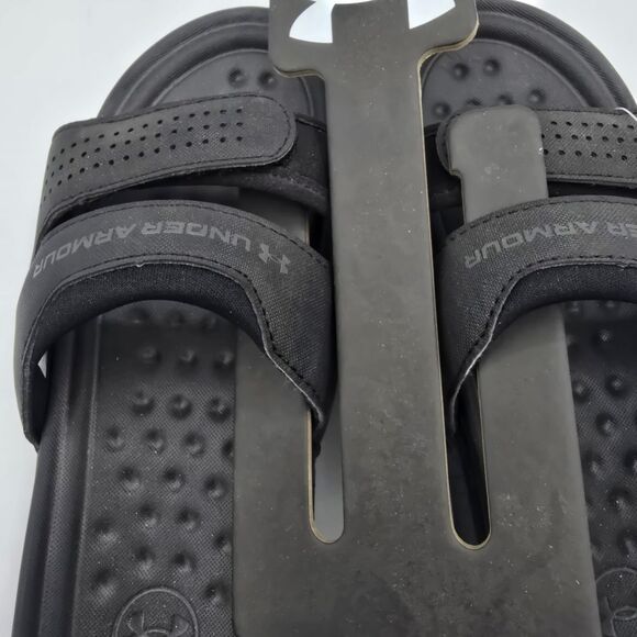 Under Armour Women's Ansa Studio Slides, Black, Size 6, Brand New Sandals - Picture 4 of 6